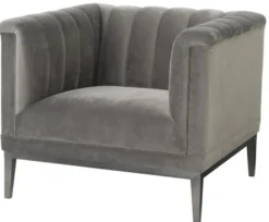 Casa Padrino Luxus Sessel Grau 89 x 86 x H. 75 cm - Wohnzimmermöbel