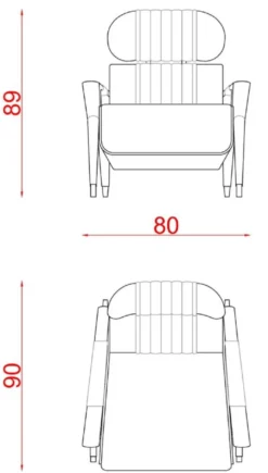 Casa Padrino Luxus Sessel Grau / Schwarz / Dunkelbraun / Bronze 80 x 90 x H. 89 cm - Wohnzimmer Sessel - Hotel Sessel - Wohnzimmer Möbel - Hotel Möbel - Luxus Möbel