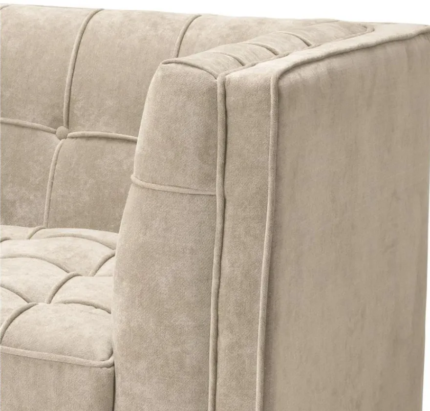 Casa Padrino Luxus Sessel Greige 94 x 82 x H. 77 cm - Hotel Kollektion