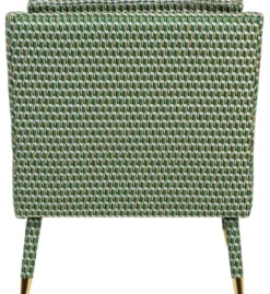 Casa Padrino Luxus Sessel Grün / Gold 76 x 88 x H. 89 cm - Wohnzimmer Sessel im Neoklassichen Stil - Designer Wohnzimmermöbel