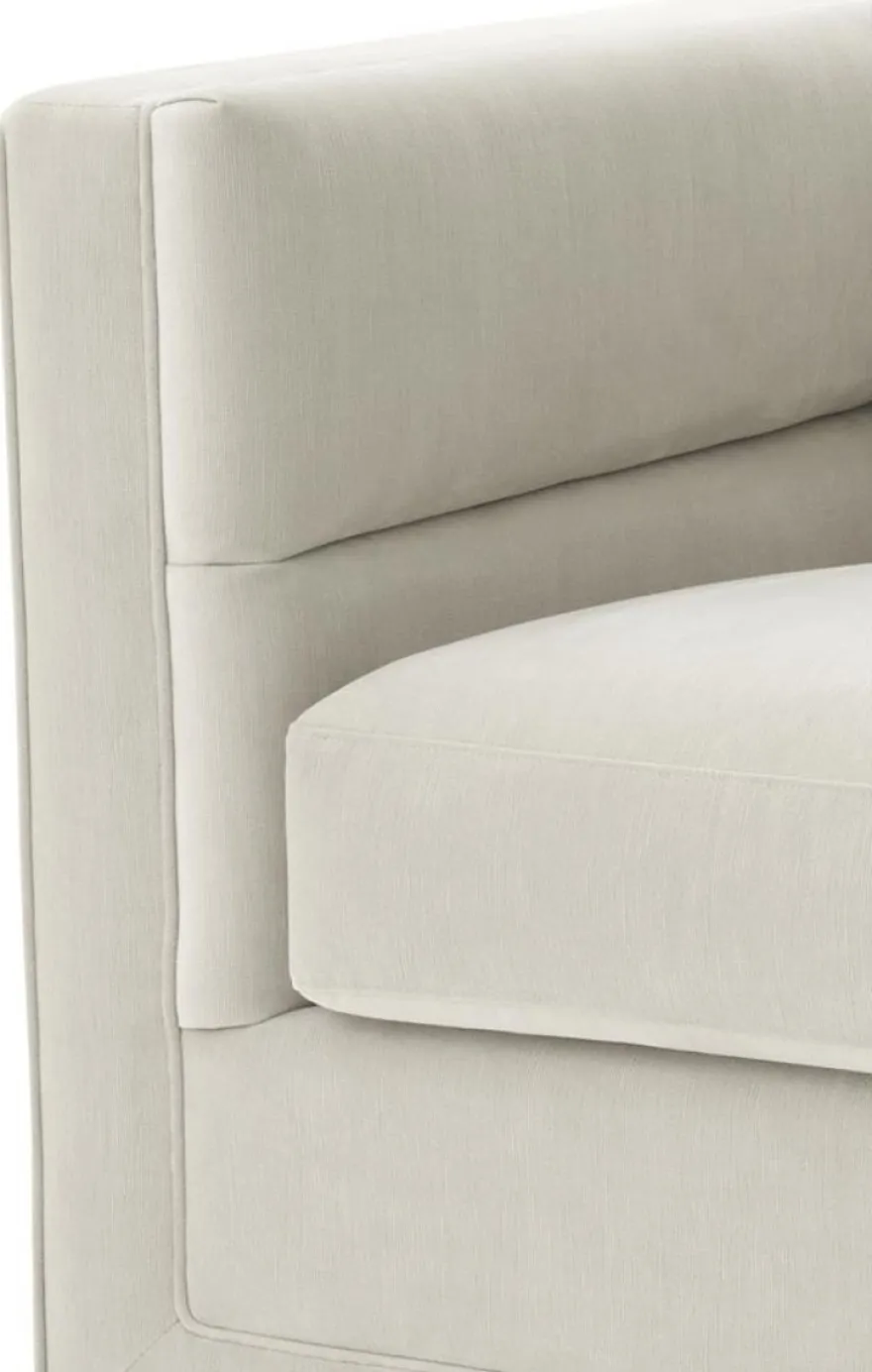 Casa Padrino Luxus Sessel Hellgrau 92 x 86 x H. 73,5 cm - Luxus Wohnzimmer Sessel