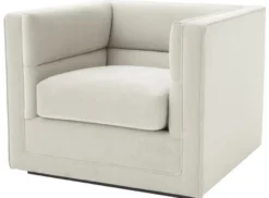 Casa Padrino Luxus Sessel Hellgrau 92 x 86 x H. 73,5 cm - Luxus Wohnzimmer Sessel