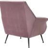Casa Padrino Luxus Sessel in lila mit schwarzen Beinen 88 x 80 x H. 91 cm - Designer Club Möbel