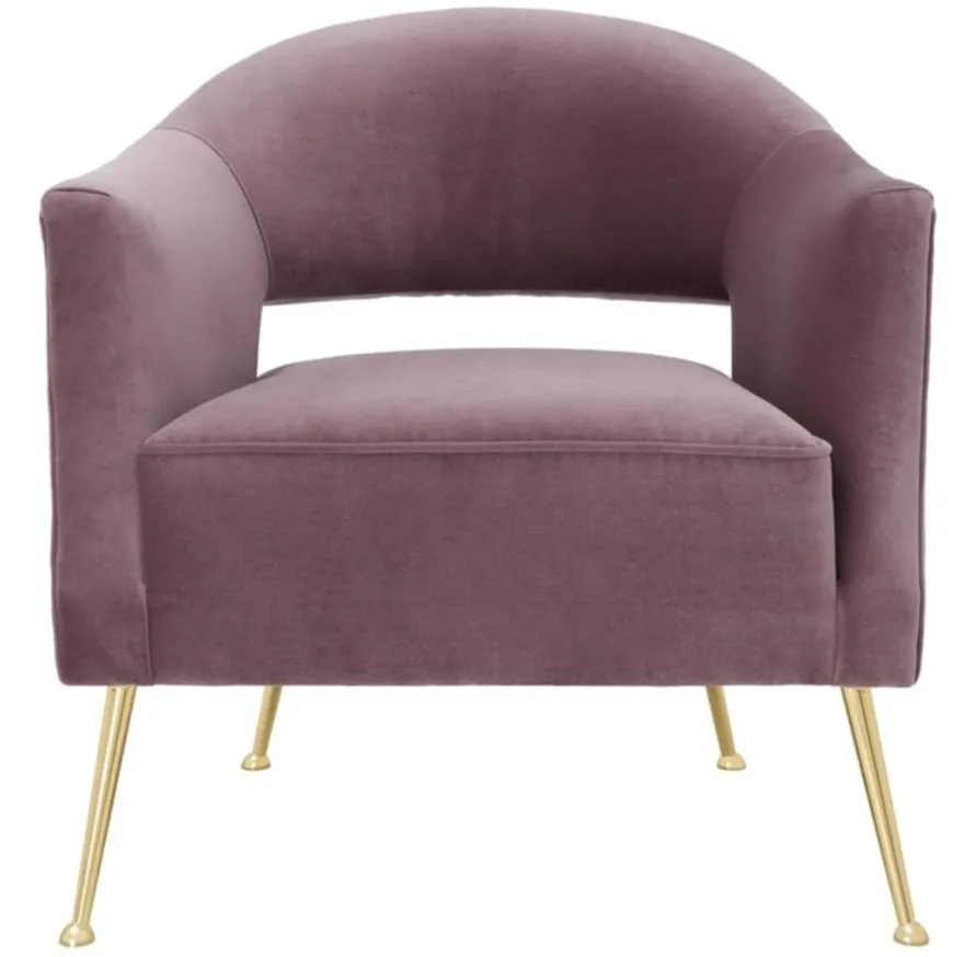Casa Padrino Luxus Sessel Lila 71 x 75,5 x H. 74,5 cm - Hotel Möbel