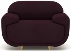 Casa Padrino Luxus Sessel Lila / Beige 105 x 105 x H. 70 cm - Wohnzimmer Sessel - Hotel Sessel - Wohnzimmer Möbel - Hotel Möbel - Luxus Möbel - Luxus Einrichtung