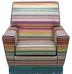 Casa Padrino Luxus Sessel Mehrfarbig 80 x 85 x H. 80 cm - Wohnzimmer Möbel