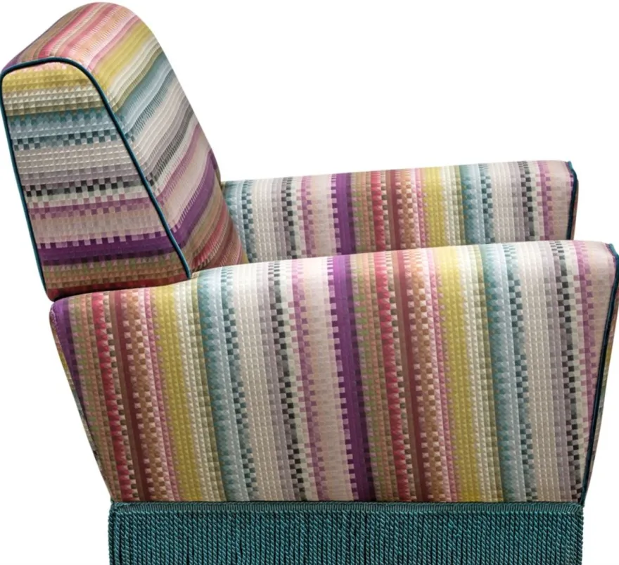 Casa Padrino Luxus Sessel Mehrfarbig 80 x 85 x H. 80 cm - Wohnzimmer Möbel