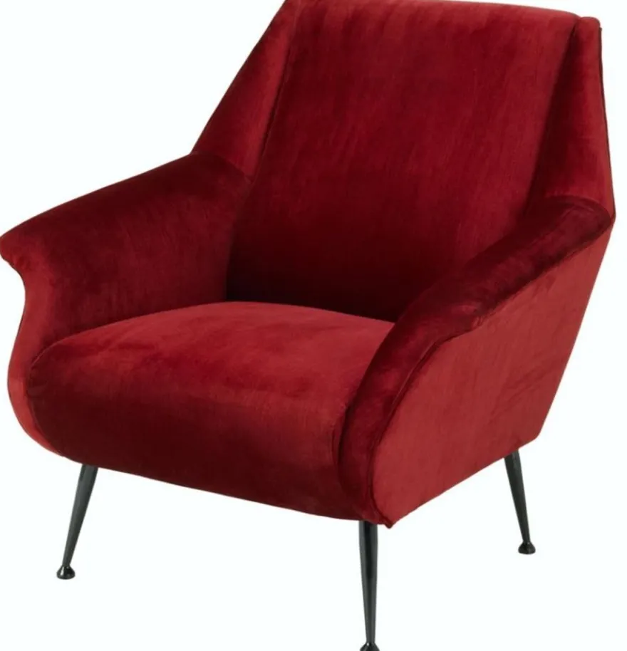 Casa Padrino Luxus Sessel Rot 88 x 80 x H. 91 cm - Designer Club Möbel
