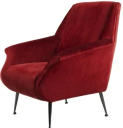 Casa Padrino Luxus Sessel Rot 88 x 80 x H. 91 cm - Designer Club Möbel