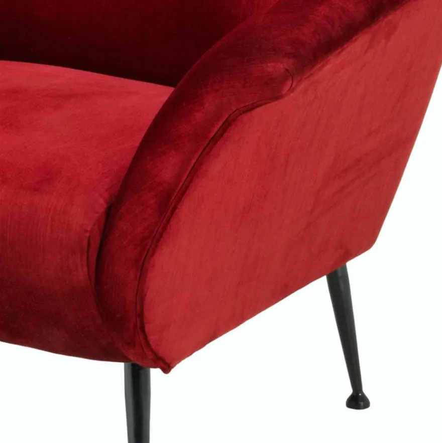 Casa Padrino Luxus Sessel Rot 88 x 80 x H. 91 cm - Designer Club Möbel