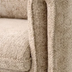Casa Padrino Luxus Sessel Sandfarben 81 x 77 x H. 68 cm - Wohnzimmer Sessel - Hotel Sessel - Wohnzimmer Möbel - Luxus Möbel - Wohnzimmer Einrichtung - Luxus Einrichtung - Möbel Luxus