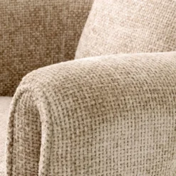 Casa Padrino Luxus Sessel Sandfarben 81 x 77 x H. 68 cm - Wohnzimmer Sessel - Hotel Sessel - Wohnzimmer Möbel - Luxus Möbel - Wohnzimmer Einrichtung - Luxus Einrichtung - Möbel Luxus