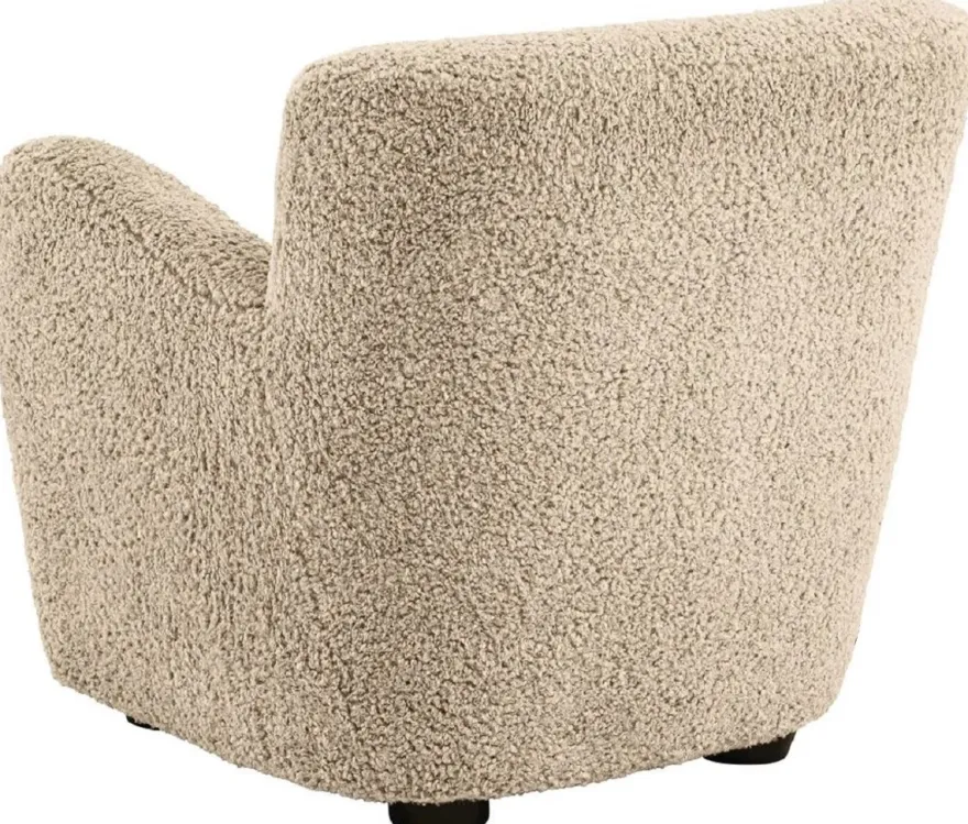 Casa Padrino Luxus Sessel Sandfarben / Schwarz 87 x 86 x H. 80 cm - Wohnzimmer Sessel - Hotel Sessel - Wohnzimmer Möbel - Luxus Möbel - Wohnzimmer Einrichtung - Luxus Einrichtung - Möbel Luxus