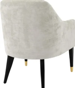 Casa Padrino Luxus Sessel Sandfarben / Schwarz / Gold 65 x 80 x H. 88 cm - Chesterfield Möbel