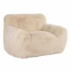 Casa Padrino Luxus Sessel Sandfarben 126 cm - Wohnzimmer & Hotel Möbel