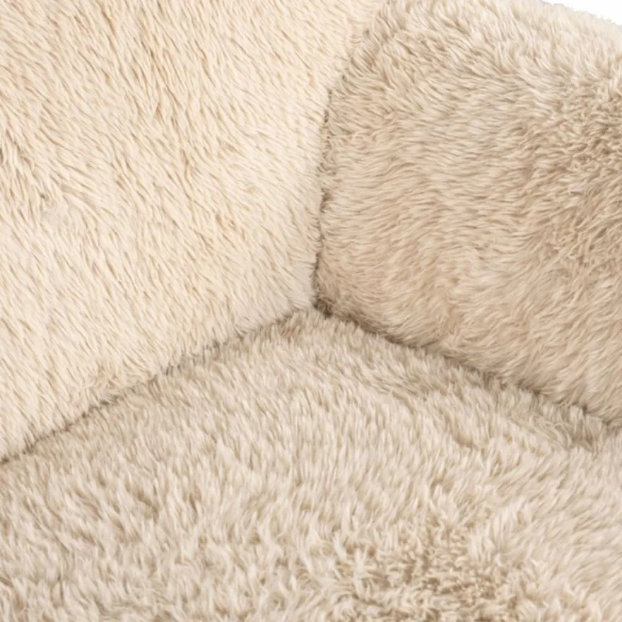 Casa Padrino Luxus Sessel Sandfarben 126 cm - Wohnzimmer & Hotel Möbel