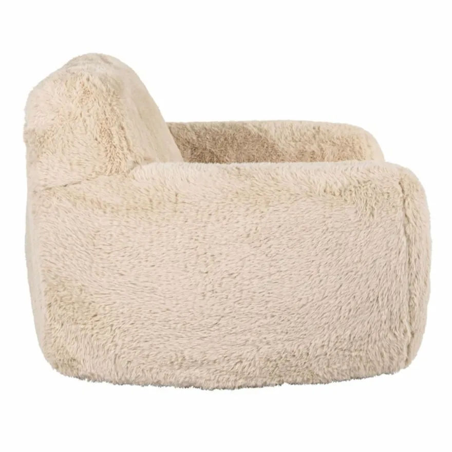 Casa Padrino Luxus Sessel Sandfarben 126 cm - Wohnzimmer & Hotel Möbel