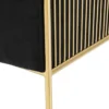 Casa Padrino Luxus Sessel Schwarz / Gold 69 x 77 x H. 78 cm - Designer Hotel Möbel
