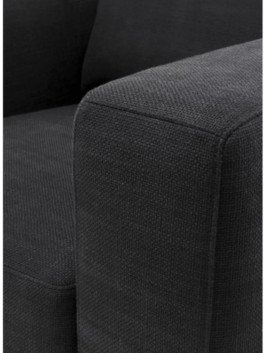 Casa Padrino Luxus Sessel Schwarz 94 x 100 x H. 76 cm - Hotel Sessel Möbel