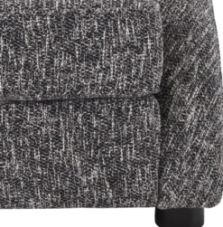 Casa Padrino Luxus Sessel Schwarz / Schwarz 88 x 80 x H. 65 cm - Wohnzimmer Sessel - Luxus Wohnzimmer Möbel