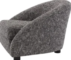 Casa Padrino Luxus Sessel Schwarz / Schwarz 88 x 80 x H. 65 cm - Wohnzimmer Sessel - Luxus Wohnzimmer Möbel