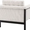 Casa Padrino Luxus Sessel Weiß / Schwarz 79,5 x 80,5 x H. 72,5 cm - Wohnzimmer Sessel - Hotel Sessel - Luxus Möbel