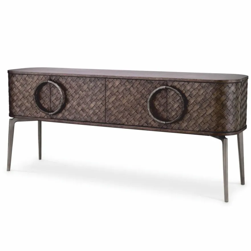 Casa Padrino Luxus Sideboard Braun / Bronze 180 cm - Wohnzimmer & Hotel Möbel