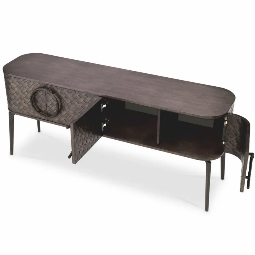 Casa Padrino Luxus Sideboard Braun / Bronze 180 cm - Wohnzimmer & Hotel Möbel