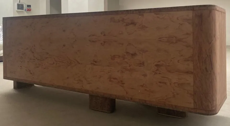 Casa Padrino Luxus Sideboard mit 3 Türen Naturfarben / Braun 230 cm