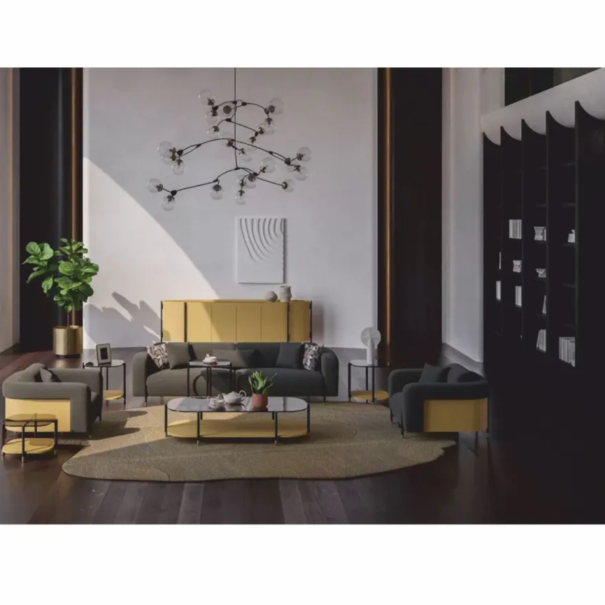 Casa Padrino Luxus Sideboard mit 4 Türen Naturfarben / Schwarz / Messing 267 cm - Hotel Möbel