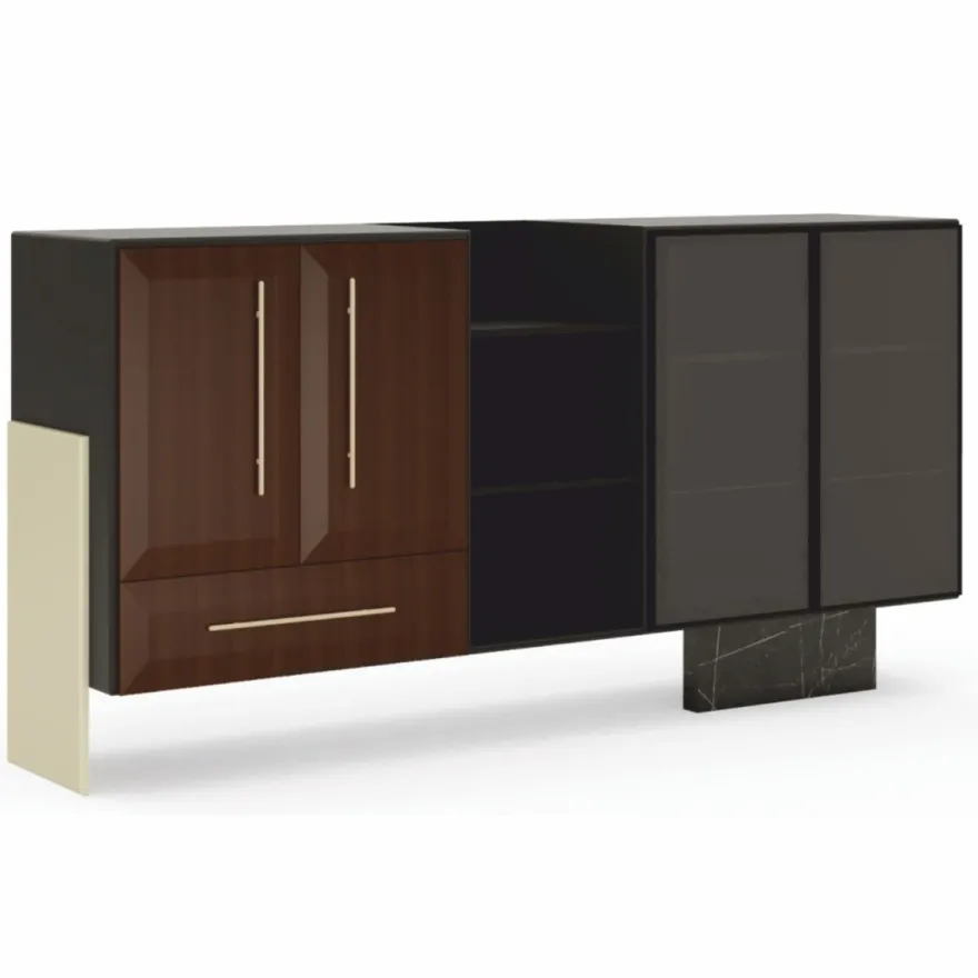 Casa Padrino Luxus Sideboard mit 4 Türen und Schublade 234 cm - Luxus Möbel