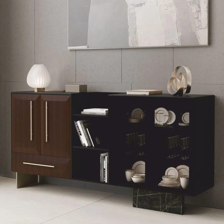 Casa Padrino Luxus Sideboard mit 4 Türen und Schublade 234 cm - Luxus Möbel