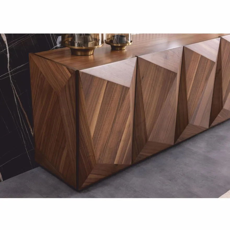 Casa Padrino Luxus Sideboard mit 5 Türen Braun 237 cm - Luxus Möbel