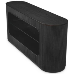 Casa Padrino Luxus Sideboard Schwarzgrau 180 cm - Luxus Hotel Möbel