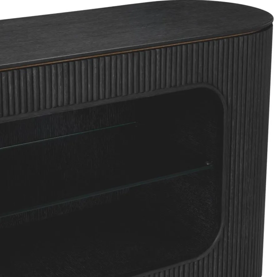 Casa Padrino Luxus Sideboard Schwarzgrau 180 cm - Luxus Hotel Möbel