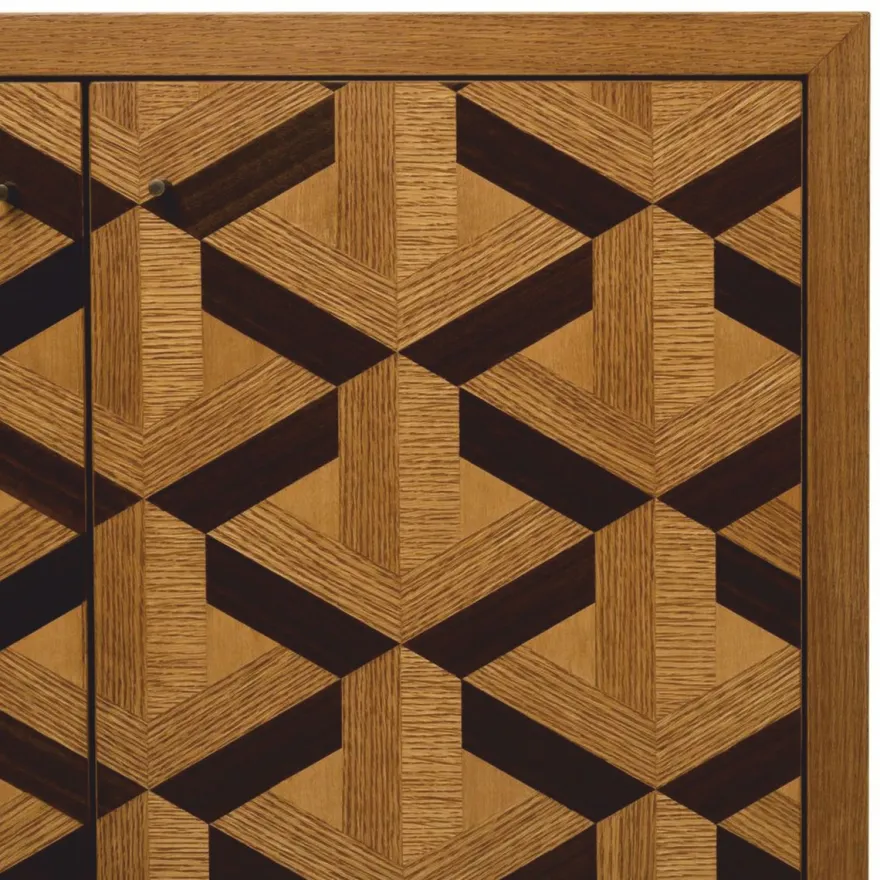 Casa Padrino Luxus Sideboard mit 4 Türen Braun 180 cm - Luxus Hotel Möbel