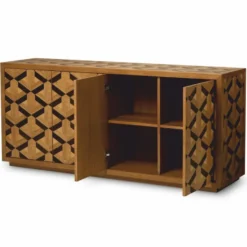 Casa Padrino Luxus Sideboard mit 4 Türen Braun 180 cm - Luxus Hotel Möbel