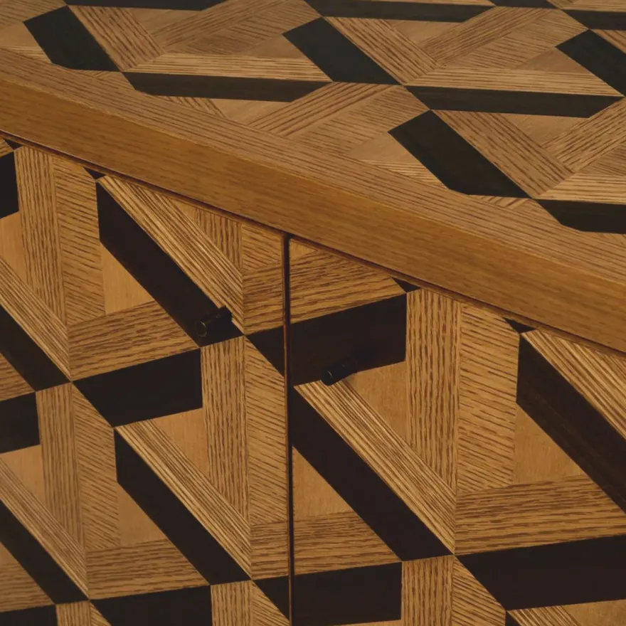 Casa Padrino Luxus Sideboard mit 4 Türen Braun 180 cm - Luxus Hotel Möbel