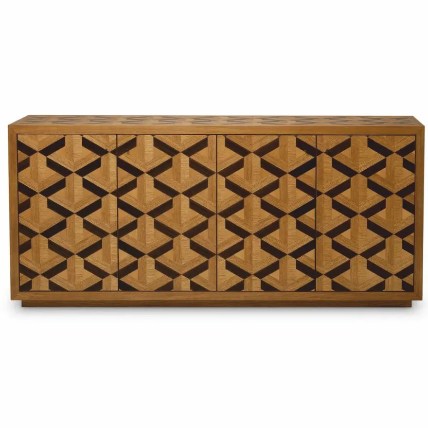 Casa Padrino Luxus Sideboard mit 4 Türen Braun 180 cm - Luxus Hotel Möbel