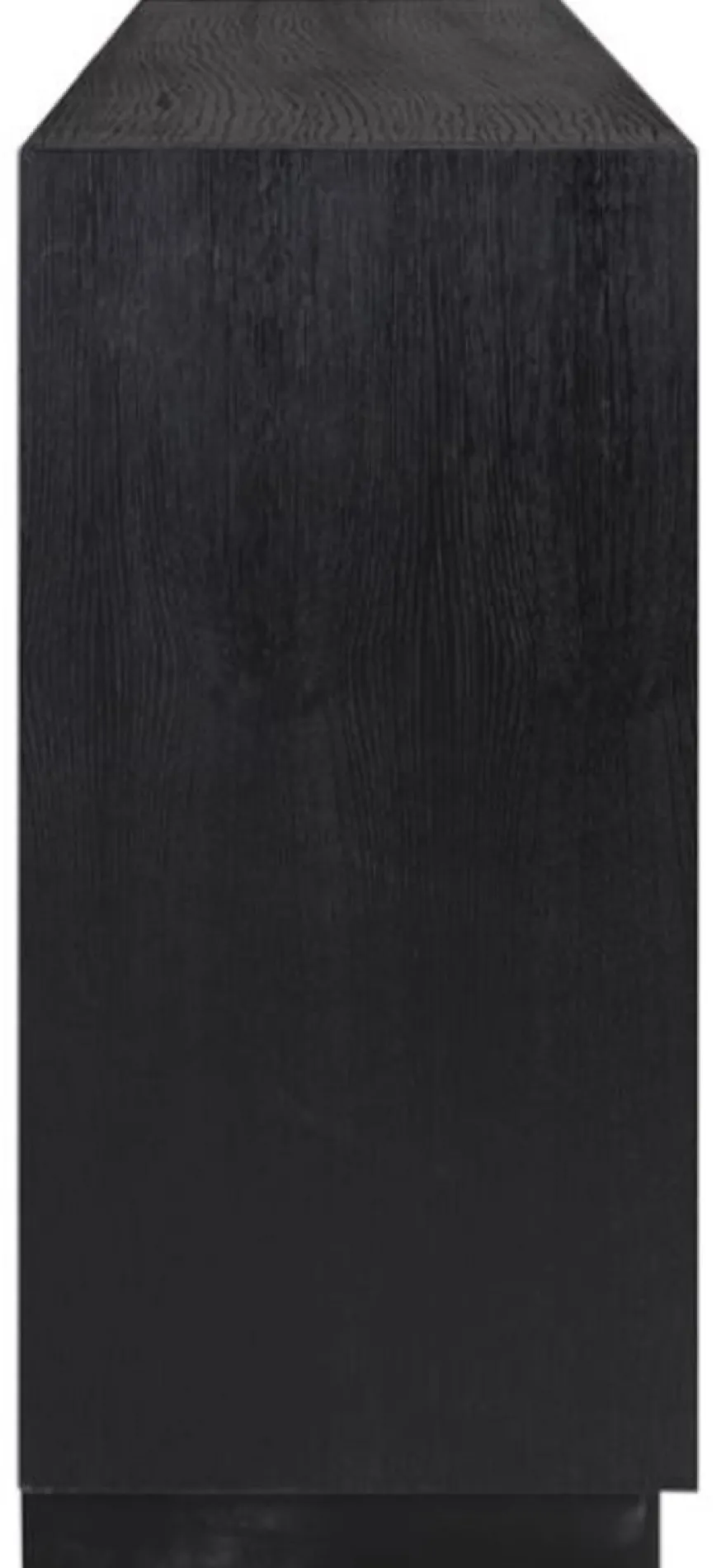 Casa Padrino Luxus Sideboard Schwarz 240 x 40 x H. 85 cm - Massivholz Schrank mit 4 Türen - Wohnzimmer Möbel - Wohnzimmer Einrichtung - Luxus Möbel - Luxus Einrichtung