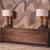 Casa Padrino Luxus Sideboard Braun / Bronze 240 cm - Wohnzimmer & Hotel Möbel