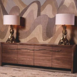 Casa Padrino Luxus Sideboard Braun / Bronze 240 cm - Wohnzimmer & Hotel Möbel