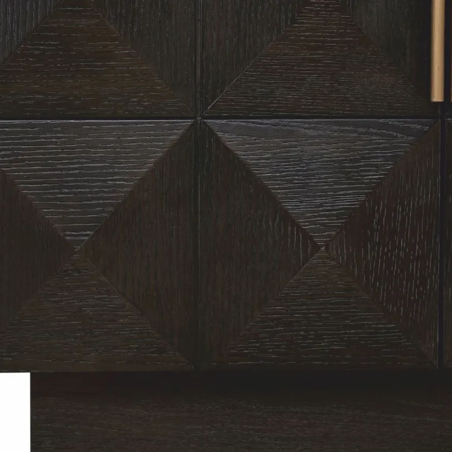 Casa Padrino Luxus Sideboard mit 4 Türen und Travertinplatte Dunkelbraun / Beige 170 cm