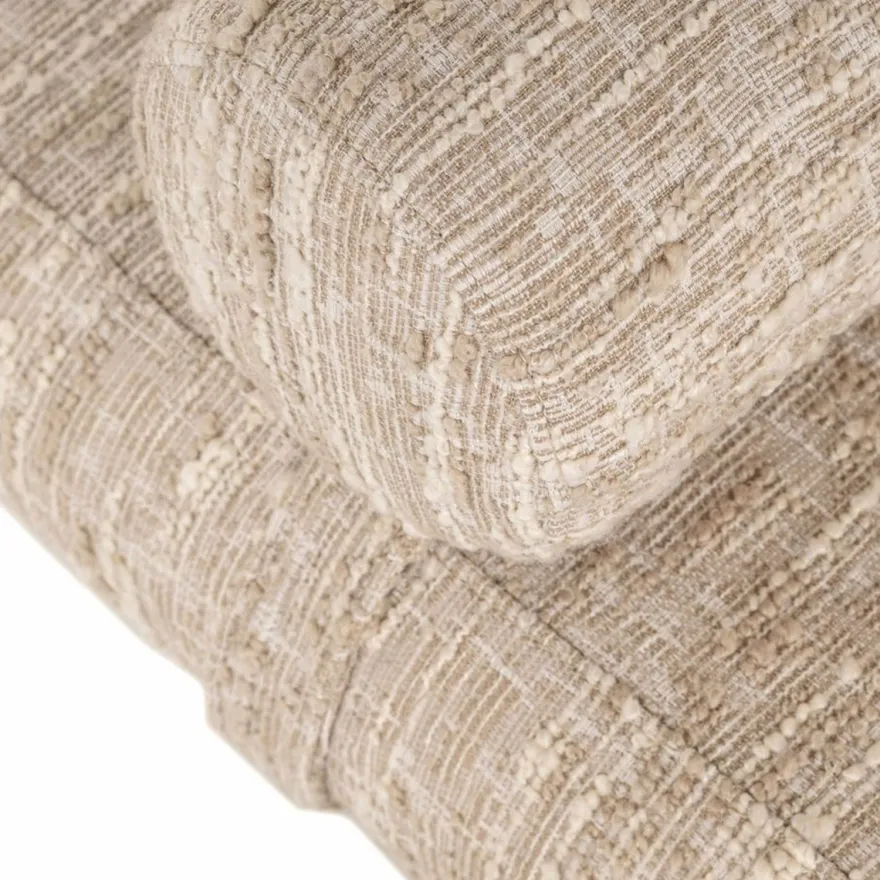 Casa Padrino Luxus Sitzbank Beige / Braun 148 cm - Luxus Hotel Möbel