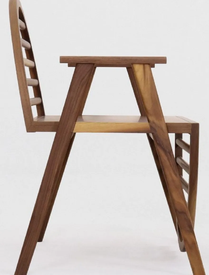 Casa Padrino Luxus Sitzbank Braun 86 x 58 x H. 81 cm - Massivholz Bank mit Armlehnen - Garten Terrassen Gastronomie Möbel