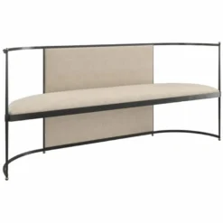 Casa Padrino Luxus Sitzbank Beige / Bronze / Gold 170 cm - Wohnzimmer & Hotel Möbel