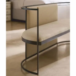 Casa Padrino Luxus Sitzbank Beige / Bronze / Gold 170 cm - Wohnzimmer & Hotel Möbel