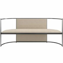 Casa Padrino Luxus Sitzbank Beige / Bronze / Gold 170 cm - Wohnzimmer & Hotel Möbel