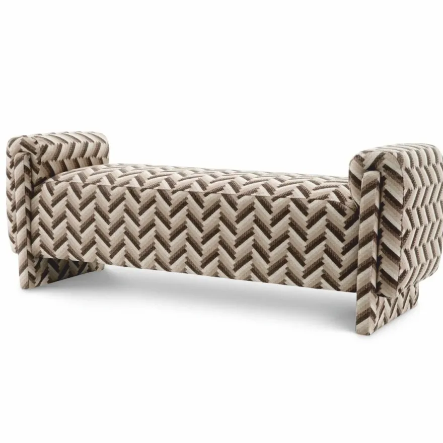 Casa Padrino Luxus Sitzbank Braun 156 cm - Wohnzimmer & Hotel Möbel