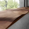 Casa Padrino Luxus Sitzbank Braun / Naturfarben 200 cm - Made in Italy